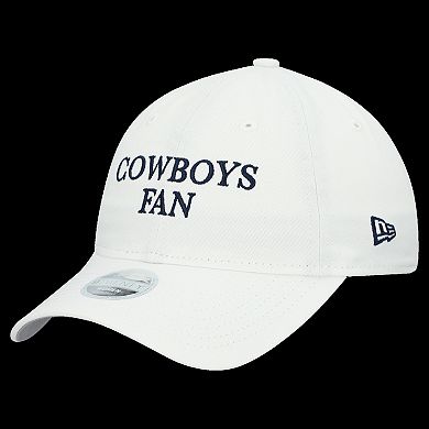 Women's New Era White Dallas Cowboys Team Fan 9TWENTY Adjustable Hat