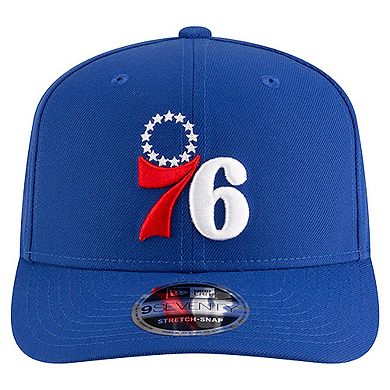 Men's New Era Royal Philadelphia 76ers 9SEVENTY Stock Adjustable Hat