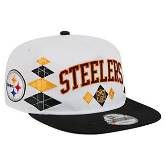 Men's New Era White Pittsburgh Steelers Argyle 19TWENTY Adjustable Hat