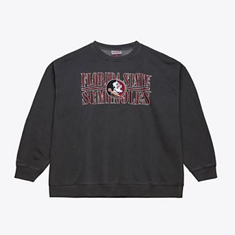 Men's Mitchell & Ness Black Florida State Seminoles Downtown Fleece Sweatshirt