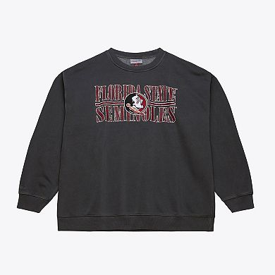 Men's Mitchell & Ness Black Florida State Seminoles Downtown Fleece Sweatshirt