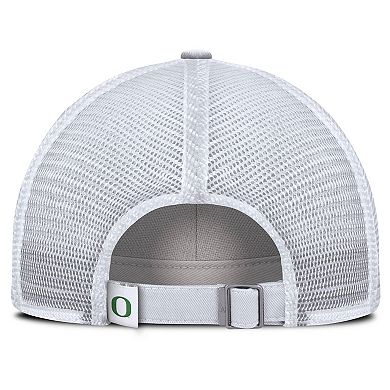 Men's Nike White Oregon Ducks Club Campus Trucker Adjustable Hat