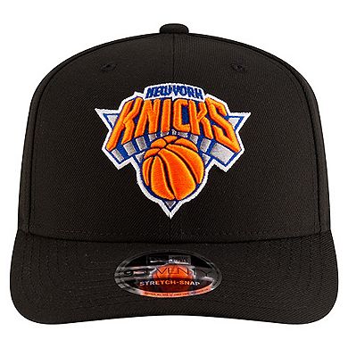 Men's New Era Black New York Knicks 9SEVENTY Stock Adjustable Hat