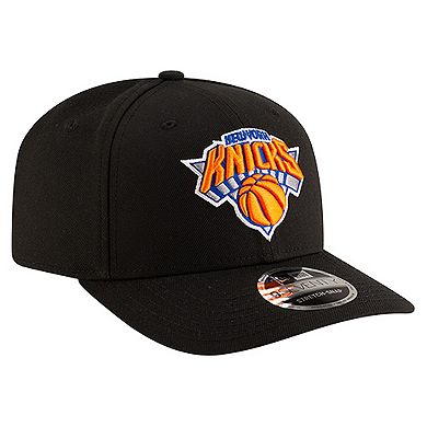 Men's New Era Black New York Knicks 9SEVENTY Stock Adjustable Hat
