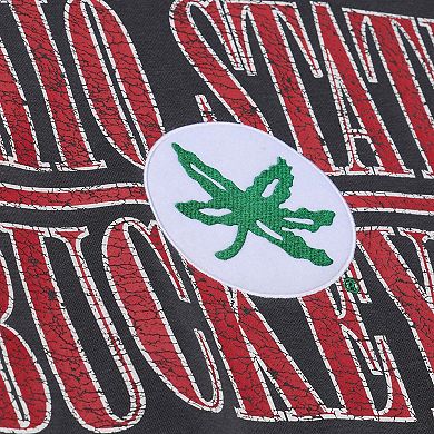 Men's Mitchell & Ness Black Ohio State Buckeyes Downtown Fleece Sweatshirt