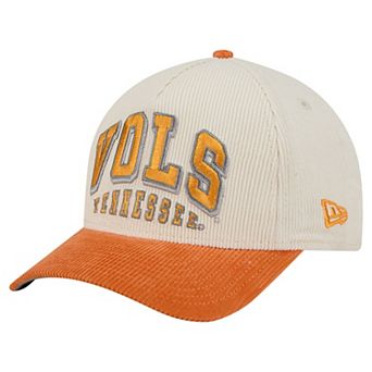 Men's New Era Tennessee Orange/Cream Tennessee Volunteers Arch Two-Tone Corduroy 9FORTY A-Frame Adjustable Hat