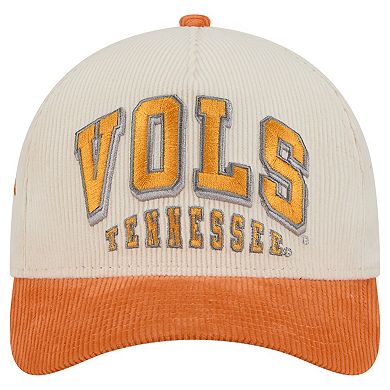 Men's New Era Tennessee Orange/Cream Tennessee Volunteers Arch Two-Tone Corduroy 9FORTY A-Frame Adjustable Hat