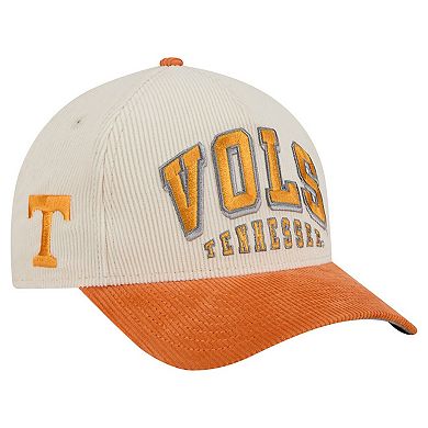 Men's New Era Tennessee Orange/Cream Tennessee Volunteers Arch Two-Tone Corduroy 9FORTY A-Frame Adjustable Hat