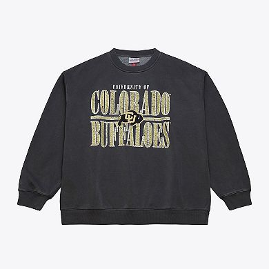 Men's Mitchell & Ness Black Colorado Buffaloes Downtown Fleece Sweatshirt