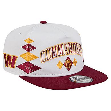 Men's New Era White Washington Commanders Argyle 19TWENTY Adjustable Hat