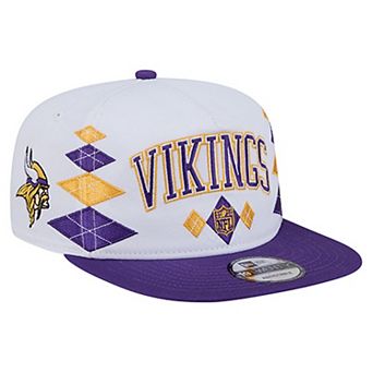 Men's New Era White Minnesota Vikings Argyle 19TWENTY Adjustable Hat