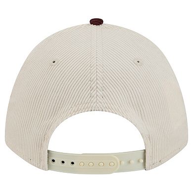 Men's New Era Maroon/Cream Texas A&M Aggies Arch Two-Tone Corduroy 9FORTY A-Frame Adjustable Hat