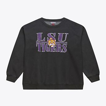 Men's Mitchell & Ness Black LSU Tigers Downtown Fleece Sweatshirt
