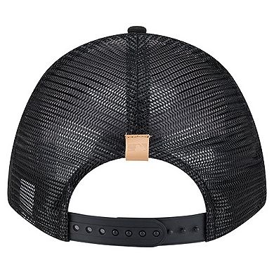 Men's New Era Stone/Black Arizona Diamondbacks Text A-Frame Trucker 9FORTY Hat