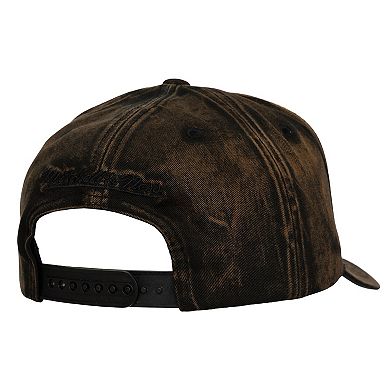 Men's Mitchell & Ness Black Boston Bruins Downtown Snow Wash Pro-Crown Adjustable Hat