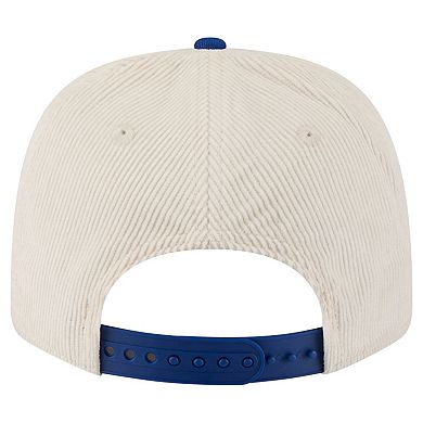 Men's New Era Cream/Royal Florida Gators Loyal Corduroy 9SEVENTY Adjustable Hat