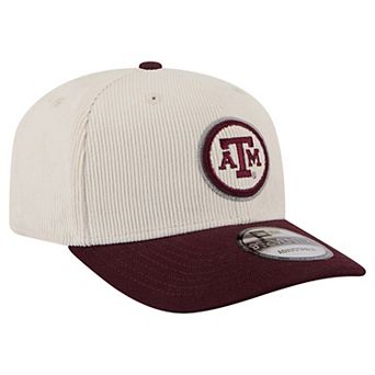 Men's New Era Cream/Maroon Texas A&M Aggies Loyal Corduroy 9SEVENTY Adjustable Hat