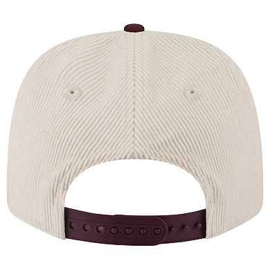 Men's New Era Cream/Maroon Texas A&M Aggies Loyal Corduroy 9SEVENTY Adjustable Hat