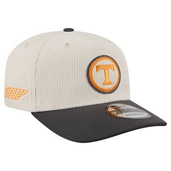 Men's New Era Cream/Charcoal Tennessee Volunteers Loyal Corduroy 9SEVENTY Adjustable Hat