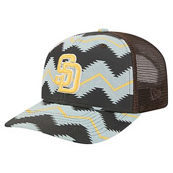 Men's New Era Denim/Brown San Diego Padres Aztec Denim 9SEVENTY Adjustable Hat
