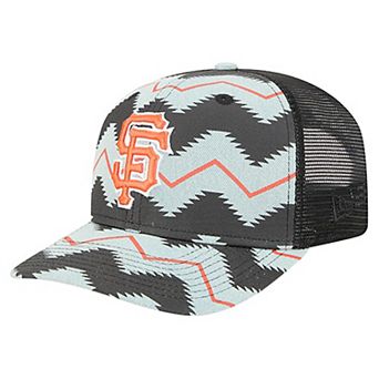 Men's New Era Denim/Black San Francisco Giants Aztec Denim 9SEVENTY Adjustable Hat