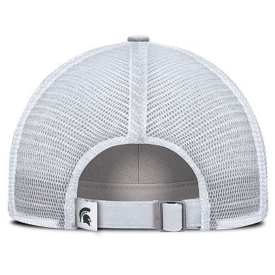 Men's Nike White Michigan State Spartans Club Campus Trucker Adjustable Hat