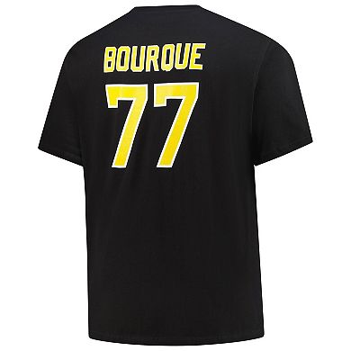 Men's Mitchell & Ness Ray Bourque Black Boston Bruins Big & Tall Name & Number T-Shirt