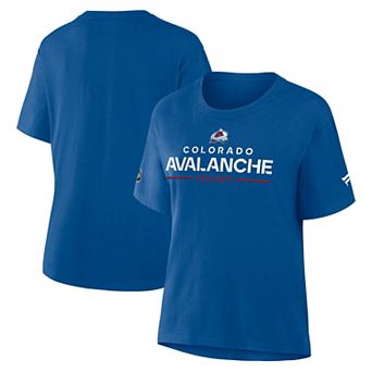Women's Fanatics Blue Colorado Avalanche Authentic Pro Primary T-Shirt
