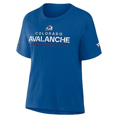 Women's Fanatics Blue Colorado Avalanche Authentic Pro Primary T-Shirt