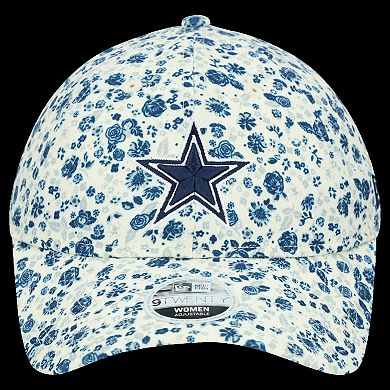 Women's New Era Cream Dallas Cowboys Ditzy 9TWENTY Adjustable Hat