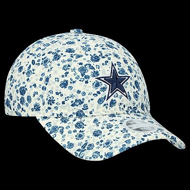 Women's New Era Cream Dallas Cowboys Ditzy 9TWENTY Adjustable Hat