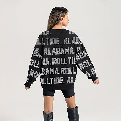 Women's Gameday Couture Black Alabama Crimson Tide Hype Era Sweatshirt