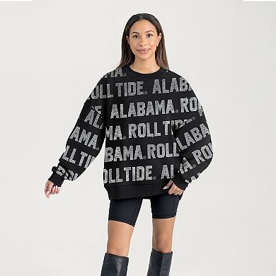 Women's Gameday Couture Black Alabama Crimson Tide Hype Era Sweatshirt