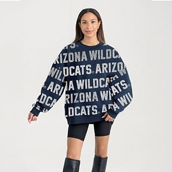 Women's Gameday Couture Navy Arizona Wildcats Hype Era Sweatshirt