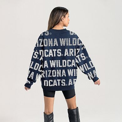 Women's Gameday Couture Navy Arizona Wildcats Hype Era Sweatshirt
