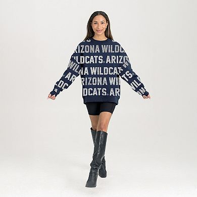 Women's Gameday Couture Navy Arizona Wildcats Hype Era Sweatshirt