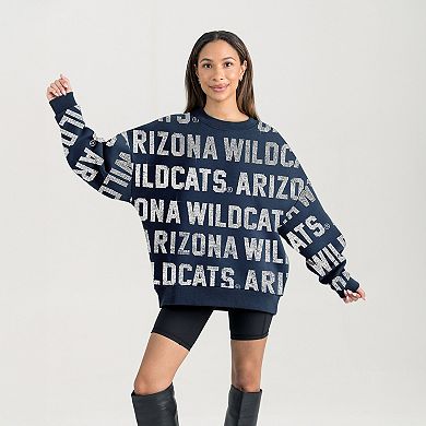 Women's Gameday Couture Navy Arizona Wildcats Hype Era Sweatshirt