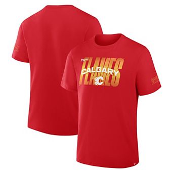 Men's Fanatics Red Calgary Flames Team Vision Legacy T-Shirt