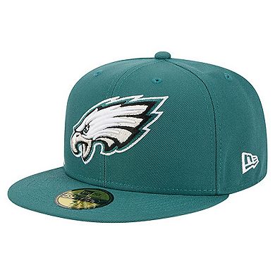Men's New Era Midnight Green Philadelphia Eagles Group Chat 59FIFTY Fitted Hat