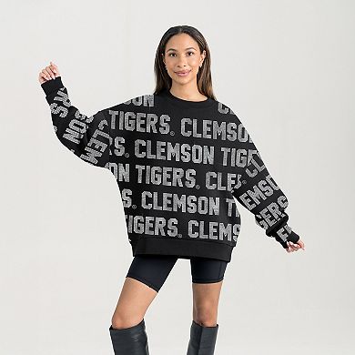 Women's Gameday Couture Black Clemson Tigers Hype Era Sweatshirt