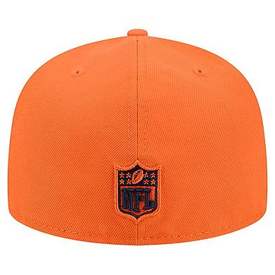 Men's New Era Orange Denver Broncos Group Chat 59FIFTY Fitted Hat