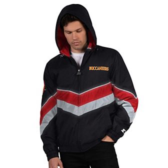 Men's Starter Black Tampa Bay Buccaneers Thursday Night Gridiron Vintage Logo Full-Zip Hoodie