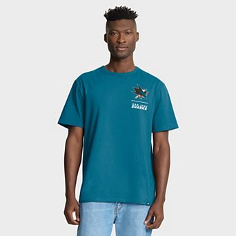 Men's Fanatics Teal San Jose Sharks Crash The Net Legacy T-Shirt