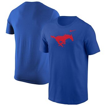 Men's Nike Royal SMU Mustangs Primary Logo T-Shirt