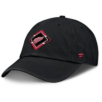 Women's Fanatics Black Detroit Red Wings Authentic Pro Rink Adjustable Hat