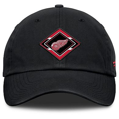 Women's Fanatics Black Detroit Red Wings Authentic Pro Rink Adjustable Hat