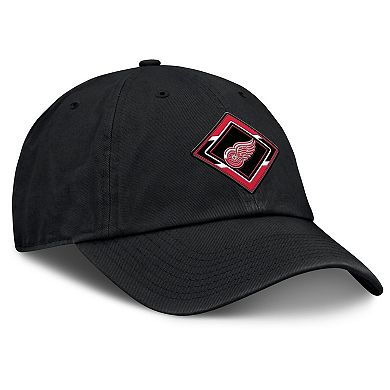 Women's Fanatics Black Detroit Red Wings Authentic Pro Rink Adjustable Hat
