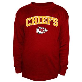Men's Fanatics Red Kansas City Chiefs Big & Tall Thermal Long Sleeve Crew Neck T-Shirt