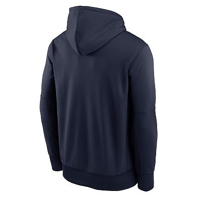 Men's Nike Navy New England Patriots Toss Sweep Performance Pullover Hoodie