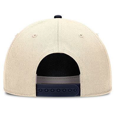 Men's Nike Natural/Navy Penn State Nittany Lions Academic Rise Dri-FIT Adjustable Hat